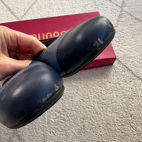 Munro Danielle Blue Leather Cap Toe Slip-On Ballet Flats Sz 8 - Picture 5 of 7